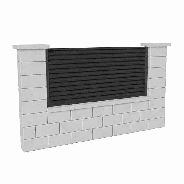 Výplň plotová DEKMETAL RAZZO 2N09A jet black