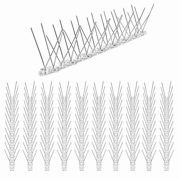 100X Hroty Na Holuby Dvojité 50 cm Nerezové Hroty Odpuzující Ptáky