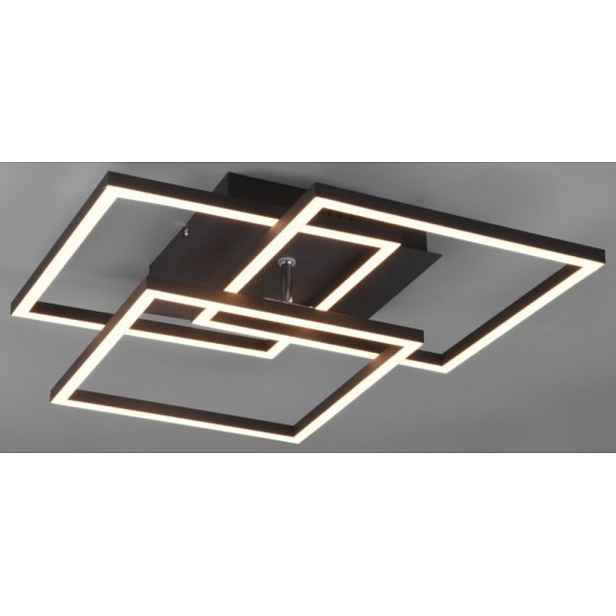 Stropní/nástěnné LED osvětlení Mobile, černá matná, hranaté