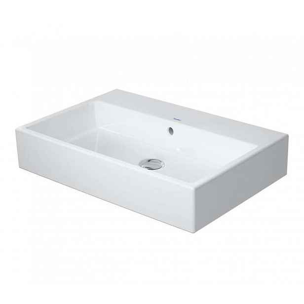 Duravit Vero Air - Umyvadlo nábytkové 70x47 cm, s přepadem, bez otvoru pro baterii, bílá 2350700028
