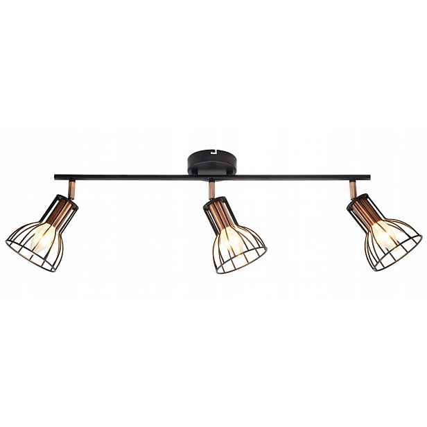 Nástěnná a stropní lampa Sofia 3 černá 3*E14