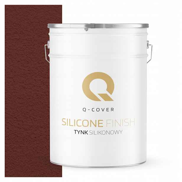 Silikonová Omítka Hnědá Červená Ral 8012 25KG Beránek Granulace 2.0mm