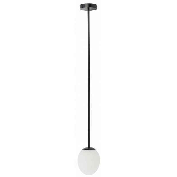 Stropní Svítidlo Ice Egg Černá Bílá Skleněná Stínidlo 1xG9 Závěsná lampa Dům