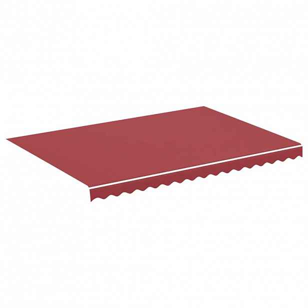 vidaXL Náhradní plachta na markýzu vínově červená 350 x 250 cm polyesterová