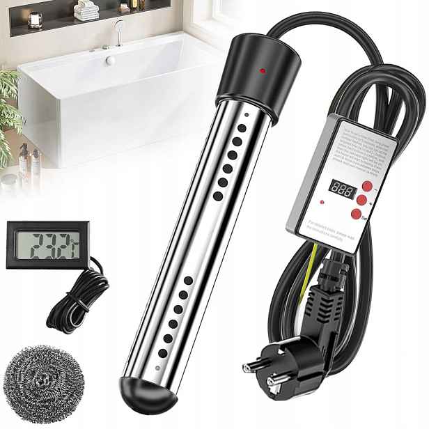 Ponorný Ohřívač 2500 W Elektrický Do Bazénu Vody Do Vany Ohřívače