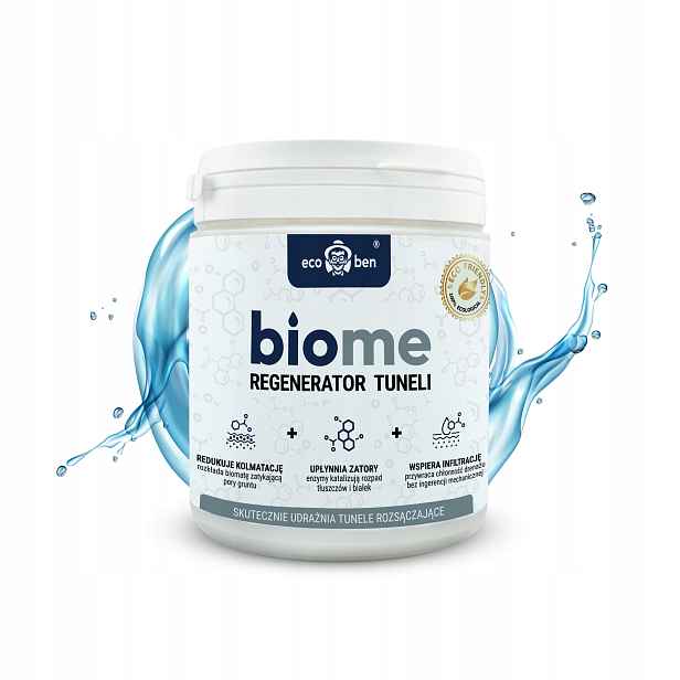 BioMe Biopreparát regenerátor rozprašovacích tunelů zprůchodněte tunely o hmotnosti 0,6 kg