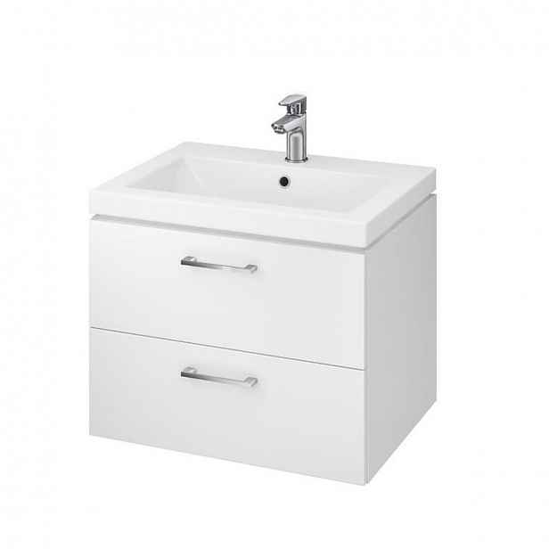Koupelnová skříňka s umyvadlem Cersanit LARA 59,4x46x44,7 cm bílá lesk S801-147-DSM