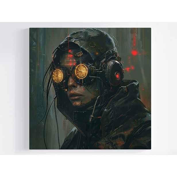 Obraz Na Plátně Canvas Portrét Postava Cyberpunk Sci-fi Dystopia 50x50
