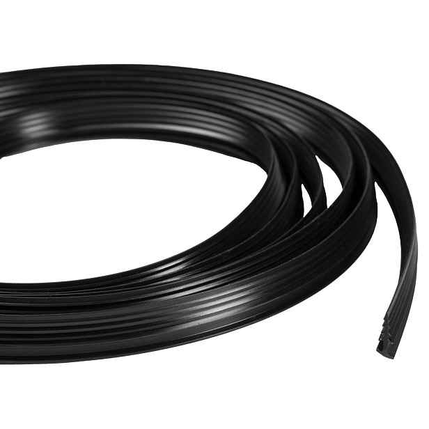 Polysan EASY BLACK zamačkávací těsnění pivotových dveří, 1838mm