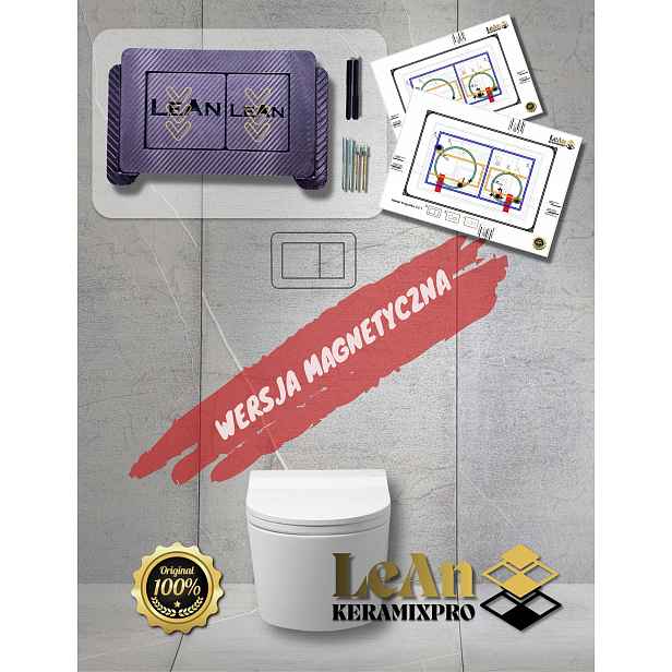 Skryté splachovací tlačítko Geberit Tece je jiné, LeAnKeramixPro bez sady