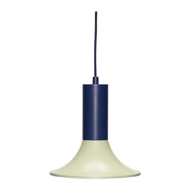 Světle zelené/tmavě modré kovové stmívatelné závěsné svítidlo ø 25 cm Luminary – Hübsch
