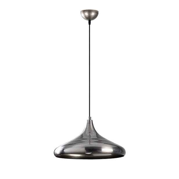 Závěsné svítidlo ve stříbrné barvě s kovovým stínidlem ø 35 cm Nile – Opviq lights