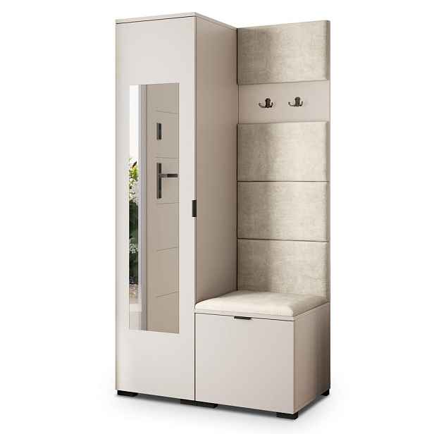 MASSENO MODERNÍ PŘEDSÍŇOVÁ SKŘÍŇ VIRA, 95/181/51 cm, kašmírová