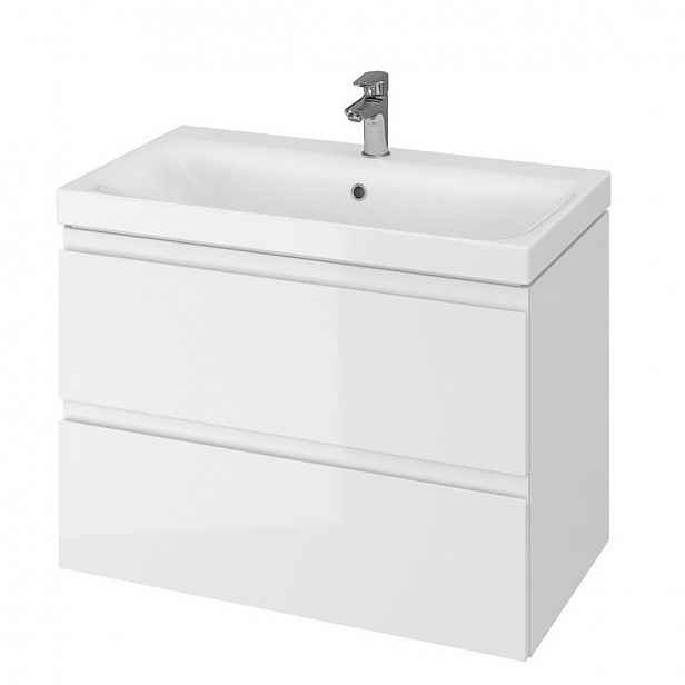 Koupelnová skříňka pod umyvadlo Cersanit MODUO 79,5x57x44,7 cm bílá lesk S929-008