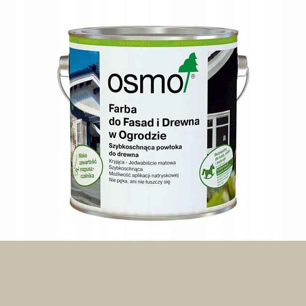 Osmo Barva na fasády a dřevo v zahradě 7738 Achátově šedá 0,75L