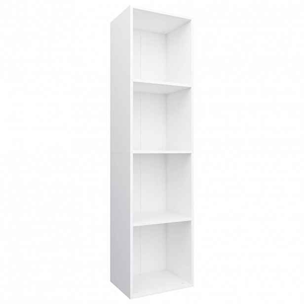 vidaXL Knihovna / TV skříňka bílá 36 x 30 x 143 cm kompozitní dřevo
