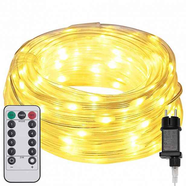 vidaXL Světelný provaz s 1200 LED diodami Teplá bílá 50 m PVC