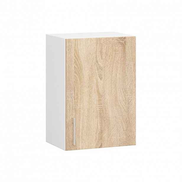 Horní kuchyňská skříňka TRIVORA - šířka 40 cm, bílá / dub sonoma