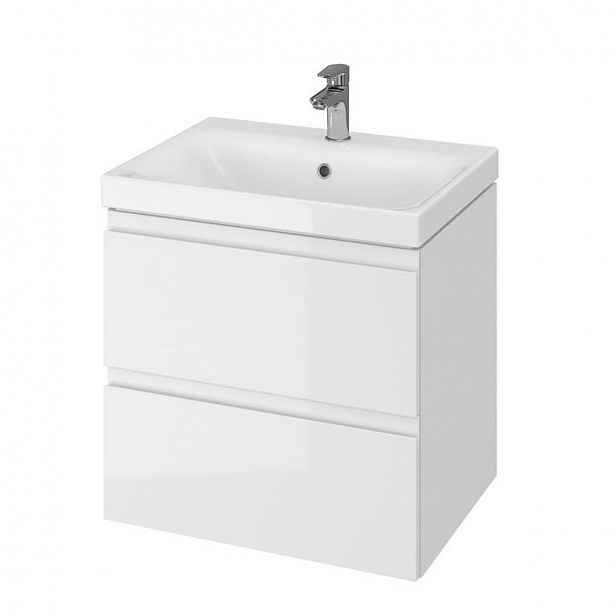 Koupelnová skříňka pod umyvadlo Cersanit MODUO 59,5x57x44,7 cm bílá lesk S929-010