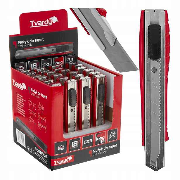 Nůž na tapety 100x18x0.5 mm Grit SK5 Tvardy výstavní karton (24/96)