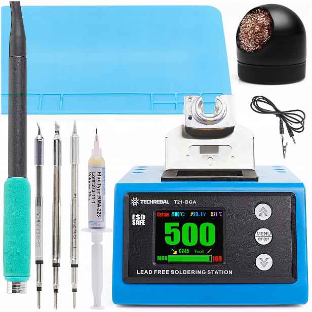Pájecí Stanice Transformátor Techrebal T21 180W Pro Hroty C245 K A S Rohoží