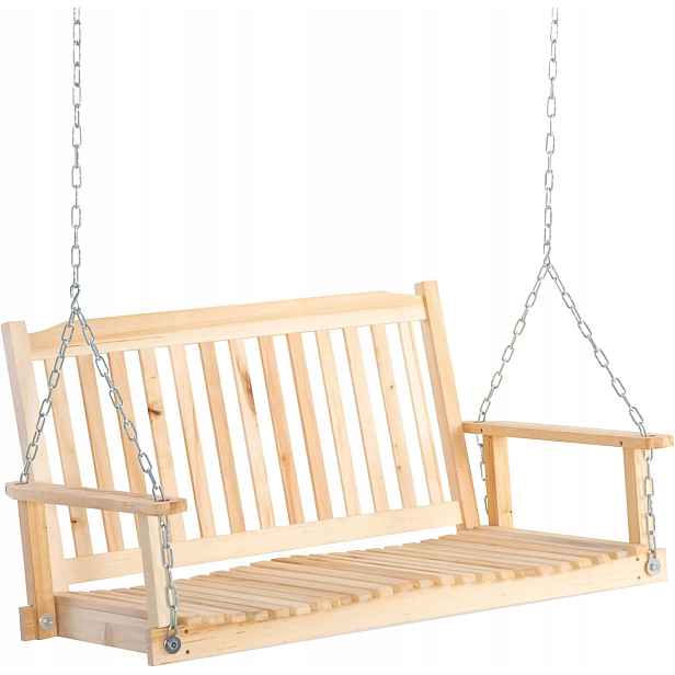 Zahradní houpačka pro 2 osoby Houpací lavička 117 x 69 x 60 cm do 200 kg