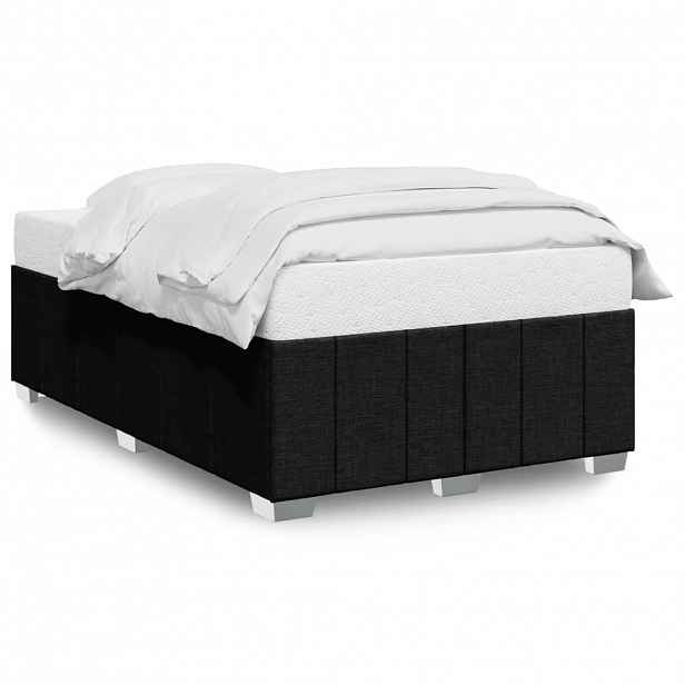 vidaXL Rám postele bez matrací černá 120x190 cm textil
