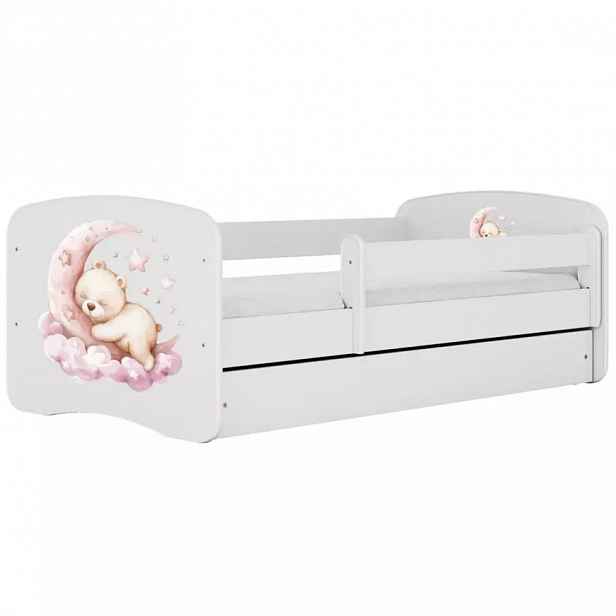 Dětská postel Babydreams+SZ+M bílá 70x140 sen