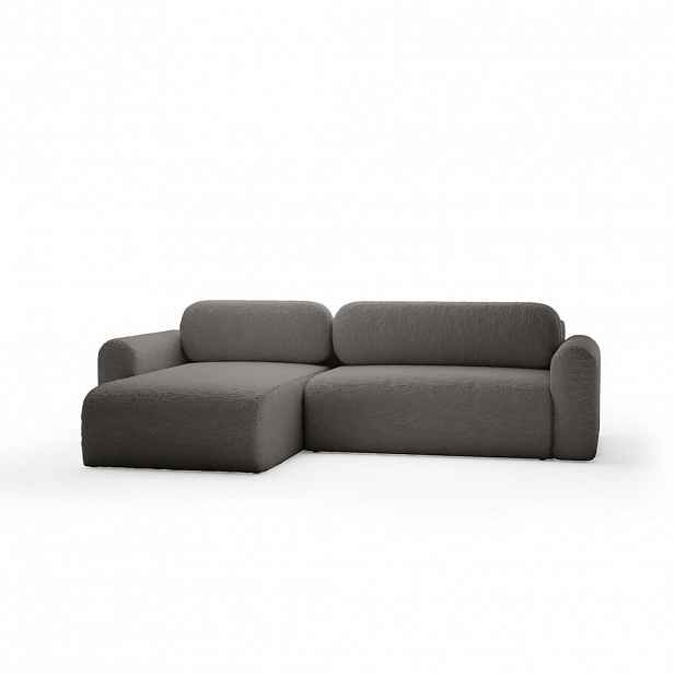 Fedve ROHOVÁ SOFA Thekla s funkcí spaní, Šedá