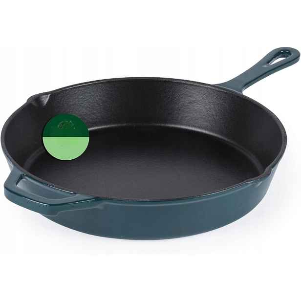 Litinová Pánev 26 CM Pro Smažení, Grilování A Pečení