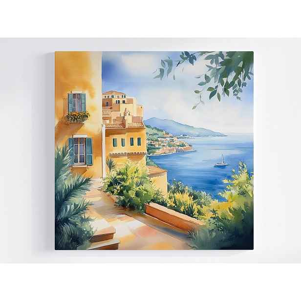 Obraz Na Plátně Canvas Jižní Pobřeží Moře Pohled Na Slunce Jachta 50x50