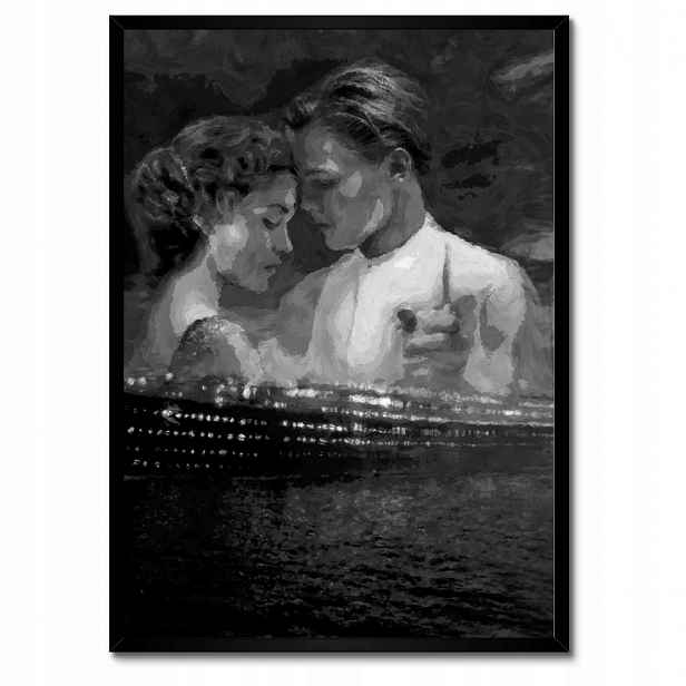 Plakáty v rámu 50x70 Titanic Černobílé