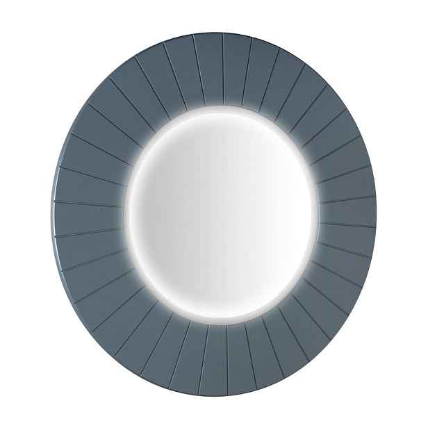 Sapho LUMIRO STRIP kulaté zrcadlo s LED osvětlením v rámu o 75cm, siena