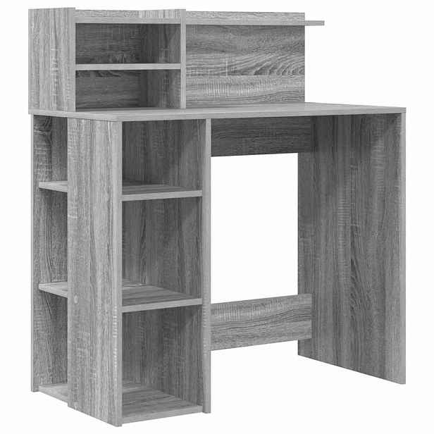 vidaXL Stůl Šedá Sonoma Kompozitní dřevo 90 x 48 x 101,5 cm