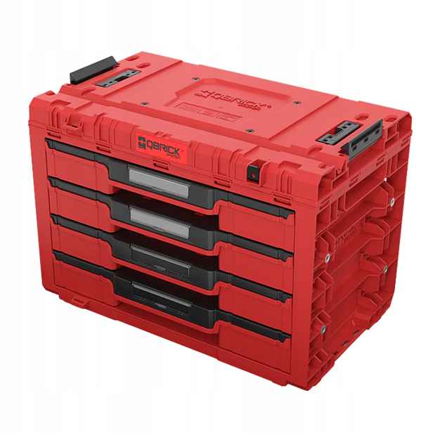 Qbrick System Prime DRAWER4 Toolbox Expert RedUltra Hd Kufr na nářadí