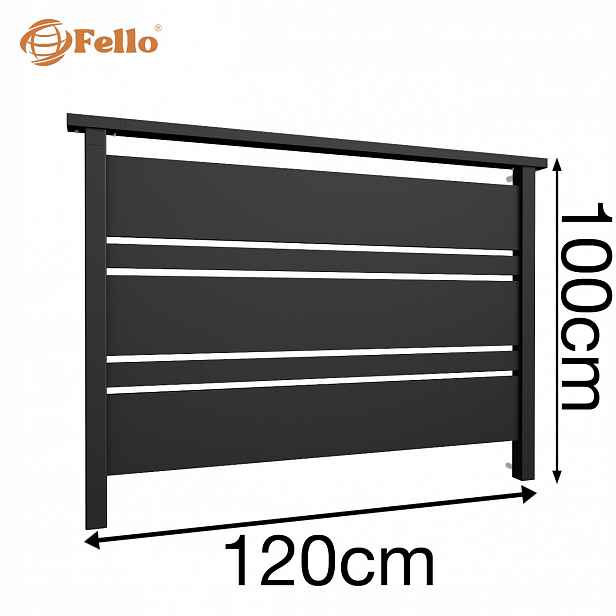 Solid MIX Francouzský balkon 120 cm Zábradlí Ral