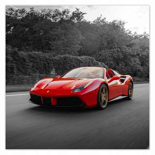 Plakáty 140x140 Červené Ferrari Fura