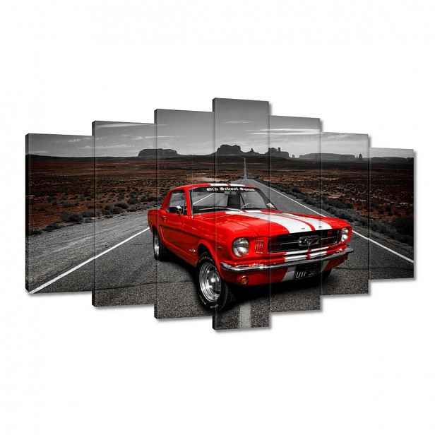 Obrazy 140x80 Červený Ford Mustang