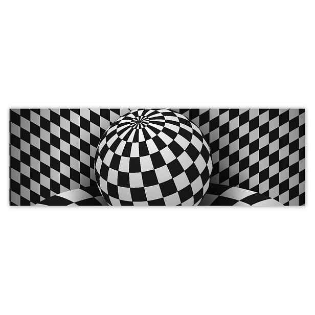Plakáty 200x66 Abstrackja černobílá