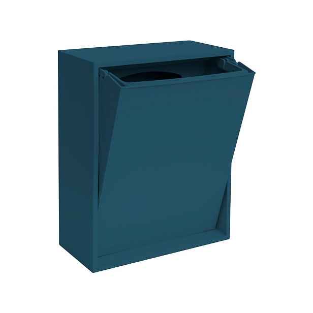 Modrý odpadkový koš na tříděný odpad/nástěnný z recyklovaného plastu Recycling Box – ReCollector