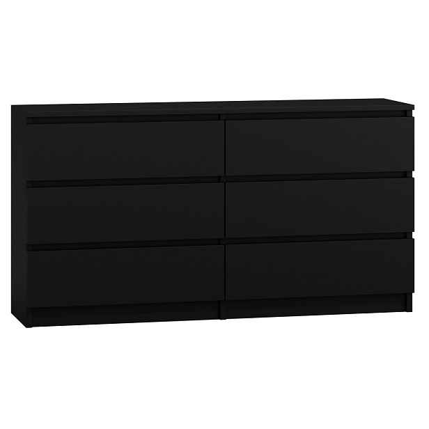 TP Living Komoda MALWA M6 140 cm černá