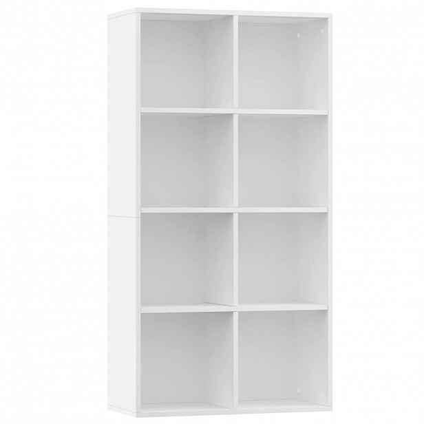 vidaXL Knihovna/příborník bílá 66 x 30 x 130 cm kompozitní dřevo