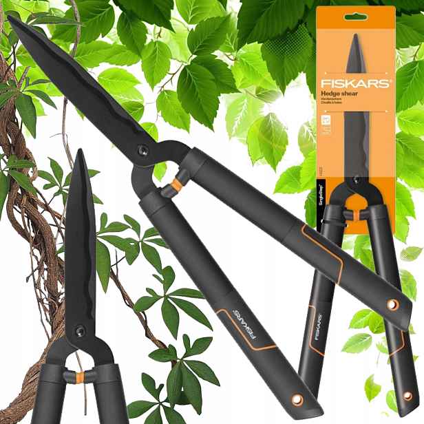 Zahradní nůžky Ostré Fiskars Dvouruční Nůžky Na Živý Plot Pro Zahradu 1001433