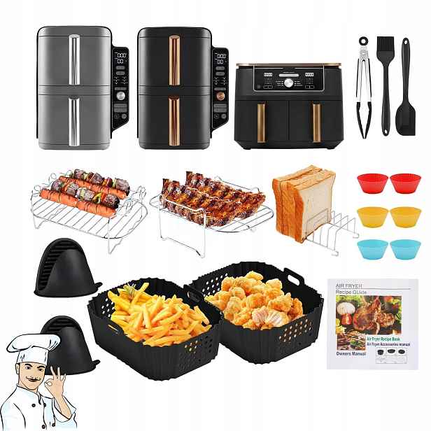 Sada Příslušenství Ninja Double Stack XL SL400EU Airfryer 9,5L 16 Dílů
