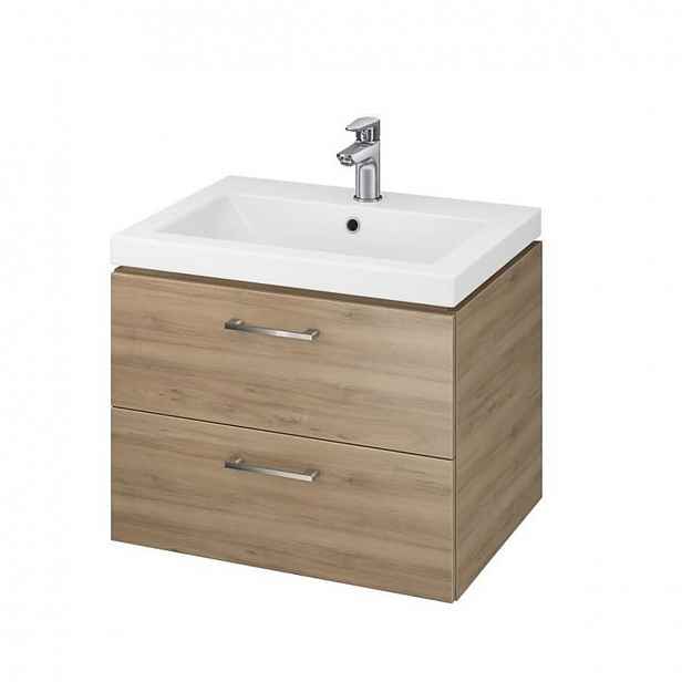 Koupelnová skříňka s umyvadlem Cersanit LARA 59,4x46x44,7 cm ořech mat S801-148-DSM