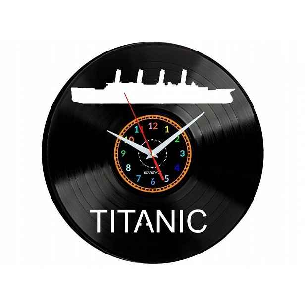 Titanic Dárek Originální dekorace do domu Hodiny z vinylové desky