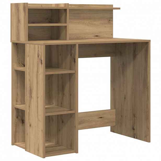 vidaXL Stůl Artisanový dub Kompozitní dřevo 90 x 48 x 101,5 cm