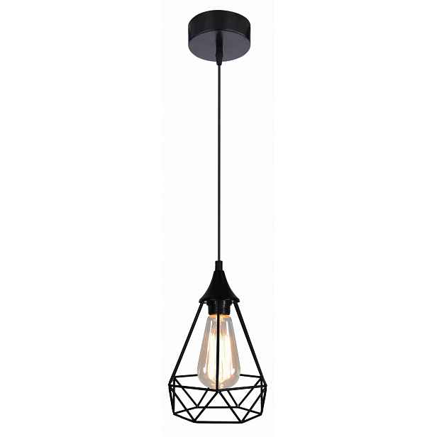 Závěsná lampa lustr Candellux Graf černá