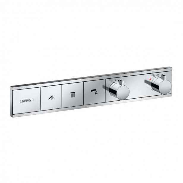 Hansgrohe RainSelect - Termostatická baterie pod omítku, pro 3 spotřebiče, chrom 15381000
