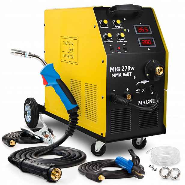 Poloautomatický Svařovací Stroj Magnum Mig 278W Mma Igbt 280A 400V 4X4